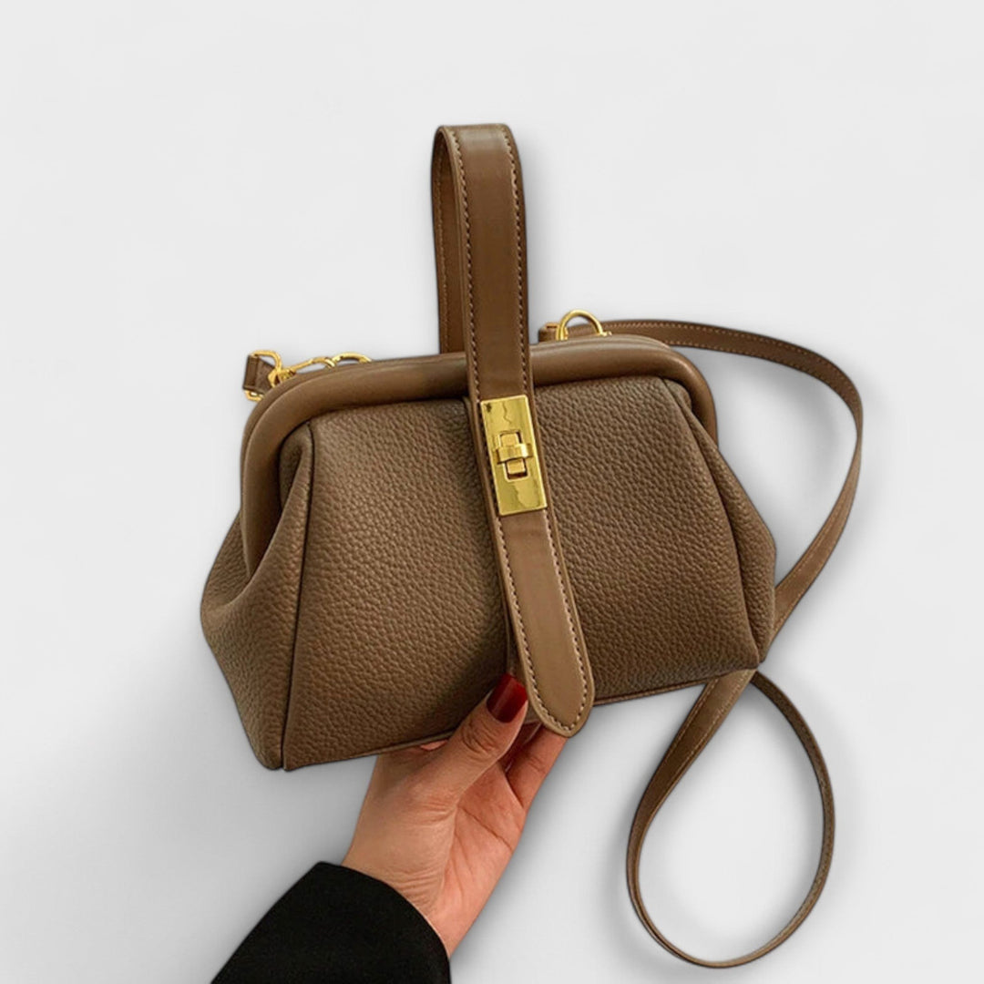 Lidia — Borsa Donna a Mano Mini Rigida con Manico e Tracolla Sottile, Lina Milano