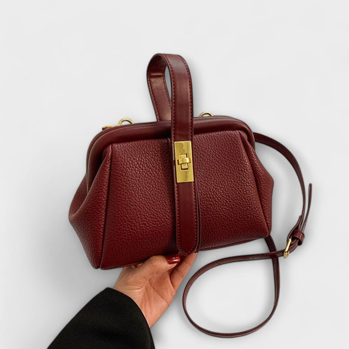 Lidia — Borsa Donna a Mano Mini Rigida con Manico e Tracolla Sottile, Lina Milano