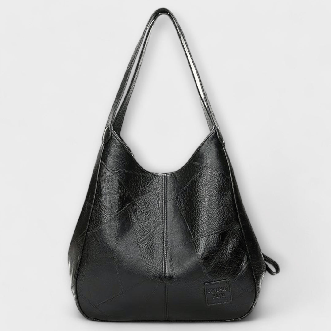 Liliana — Borsa Donna Grande a Spalla Hobo con Manici e Cerniera, Lina Milano