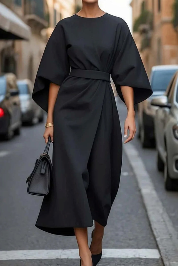 Luce — Abiti Donna Invernali, Midi con Maniche a Lanterna, Lina Milano