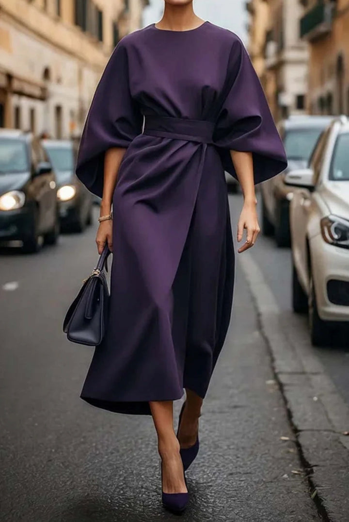 Luce — Abiti Donna Invernali, Midi con Maniche a Lanterna, Lina Milano