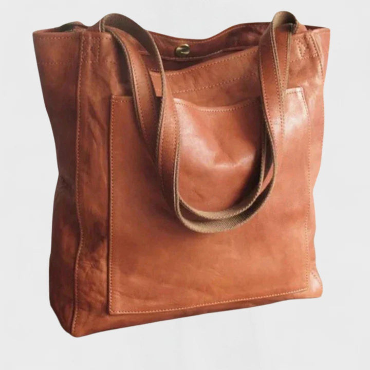 Lucrezia — Borsa Donna Shopper Grande Morbida con Tasca Frontale, Lina Milano