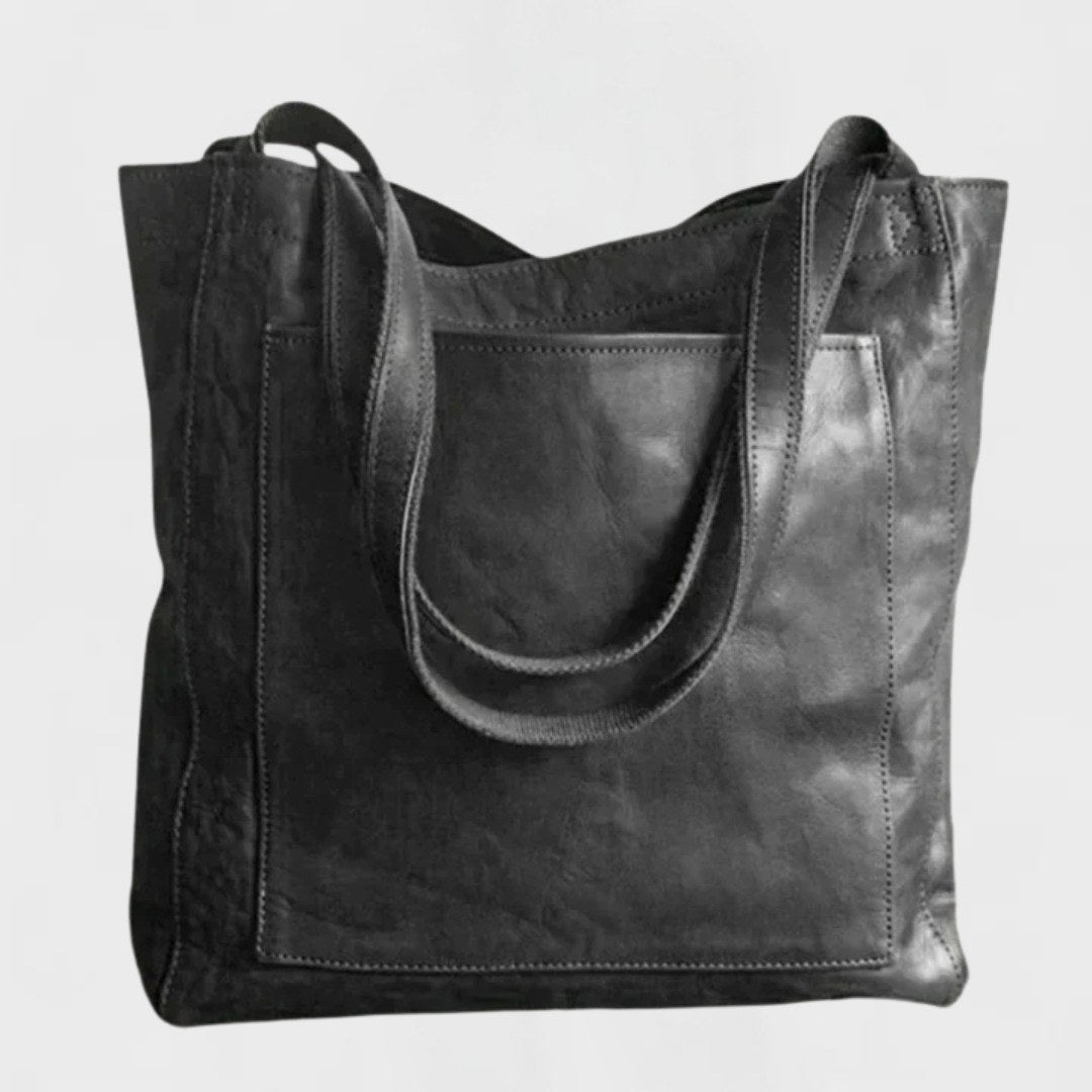 Lucrezia — Borsa Donna Shopper Grande Morbida con Tasca Frontale, Lina Milano