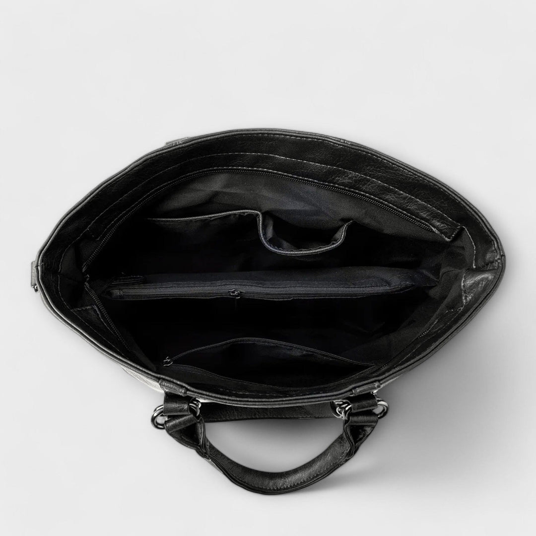 Ludovica — Borsa Donna Grande a Mano con Manici e Tracolla Imbottita, Lina Milano
