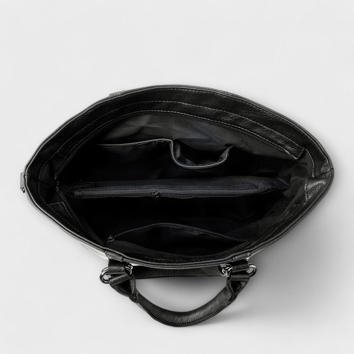 Ludovica — Borsa Donna Grande a Mano con Manici e Tracolla Imbottita, Lina Milano