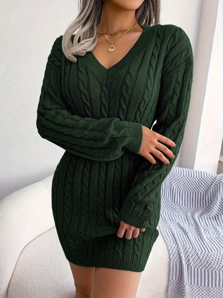 Manuela — Abiti Donna Corti a Trecce con Scollo a V e Peplo, Lina Milano