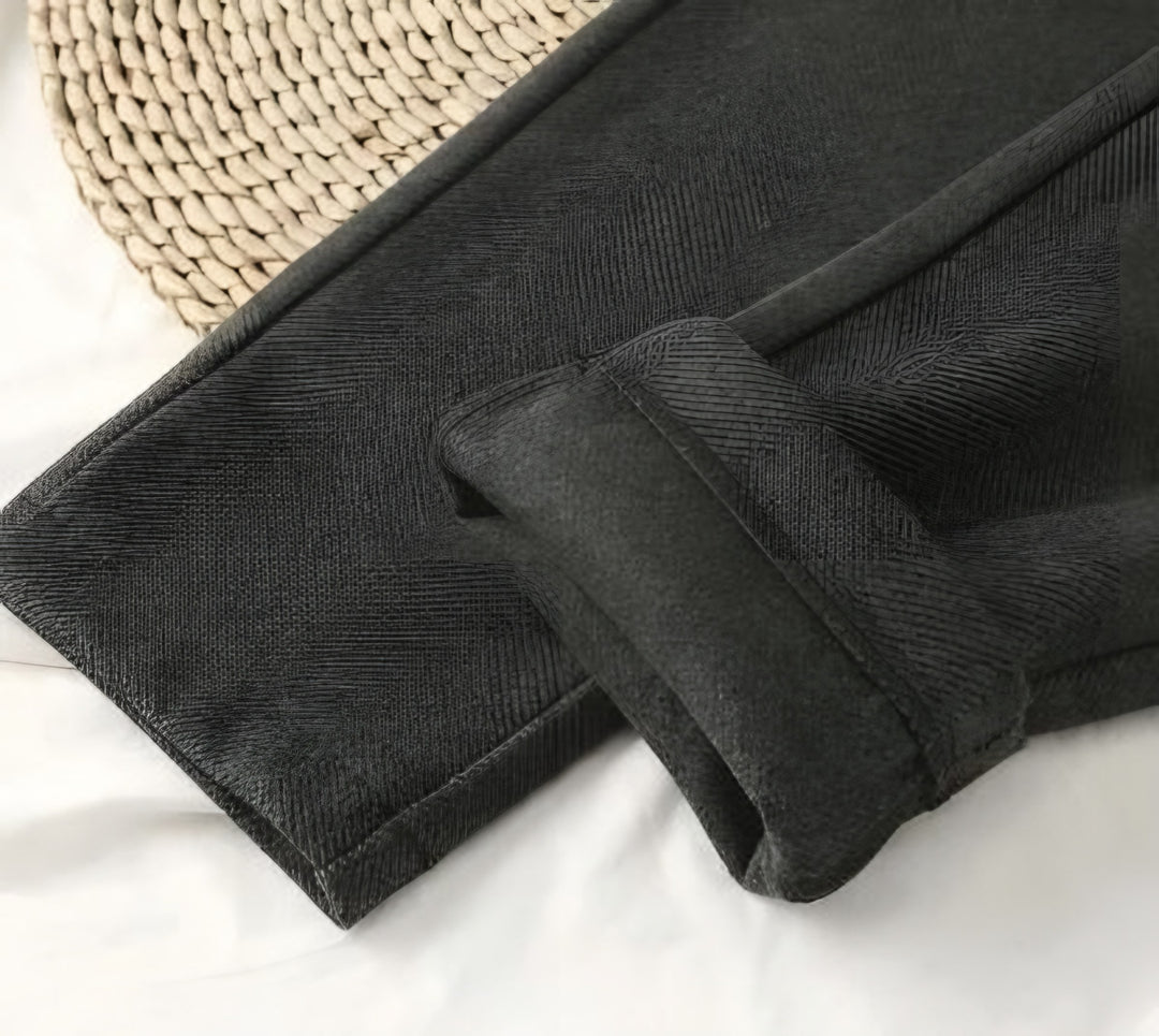 Margherita — Pantaloni in Lana Donna Invernali a Vita Alta con Gamba Dritta, Lina Milano