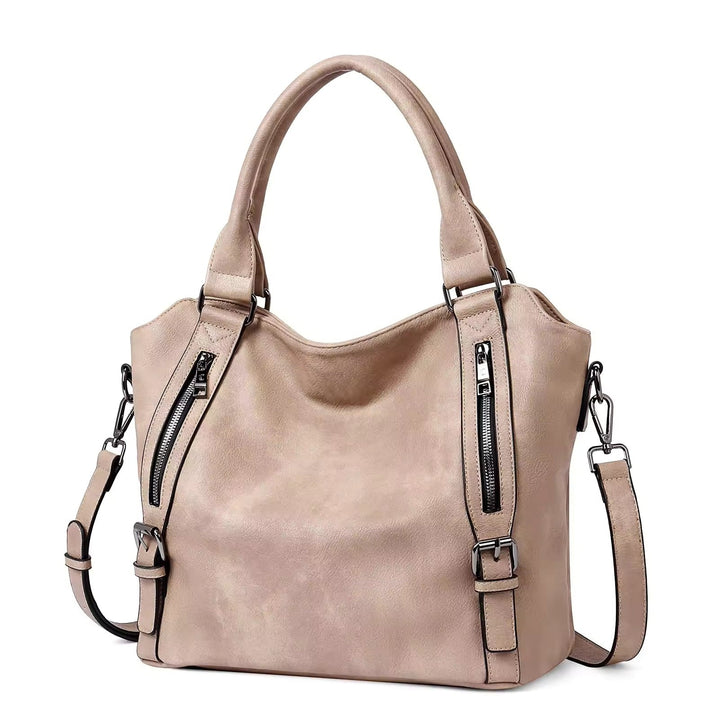 Maura — Borsa Donna in Ecopelle con Tracolla e Zip Frontali, Lina Milano