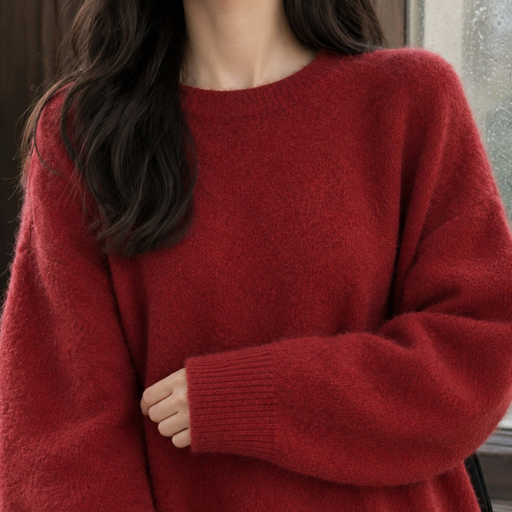 Nora — Maglione in Cashmere Donna Oversize Girocollo, Lina Milano