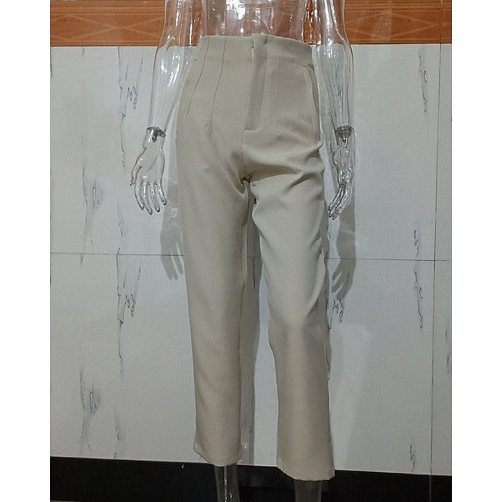 Oriana — Pantaloni Donna Eleganti da Ufficio a Vita Alta con Gamba Stretta, Lina Milano