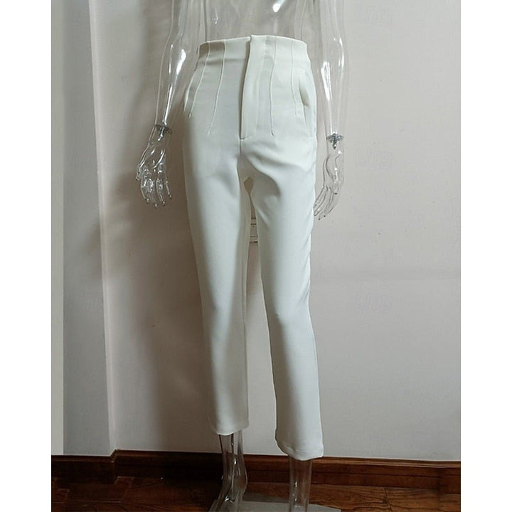 Oriana — Pantaloni Donna Eleganti da Ufficio a Vita Alta con Gamba Stretta, Lina Milano