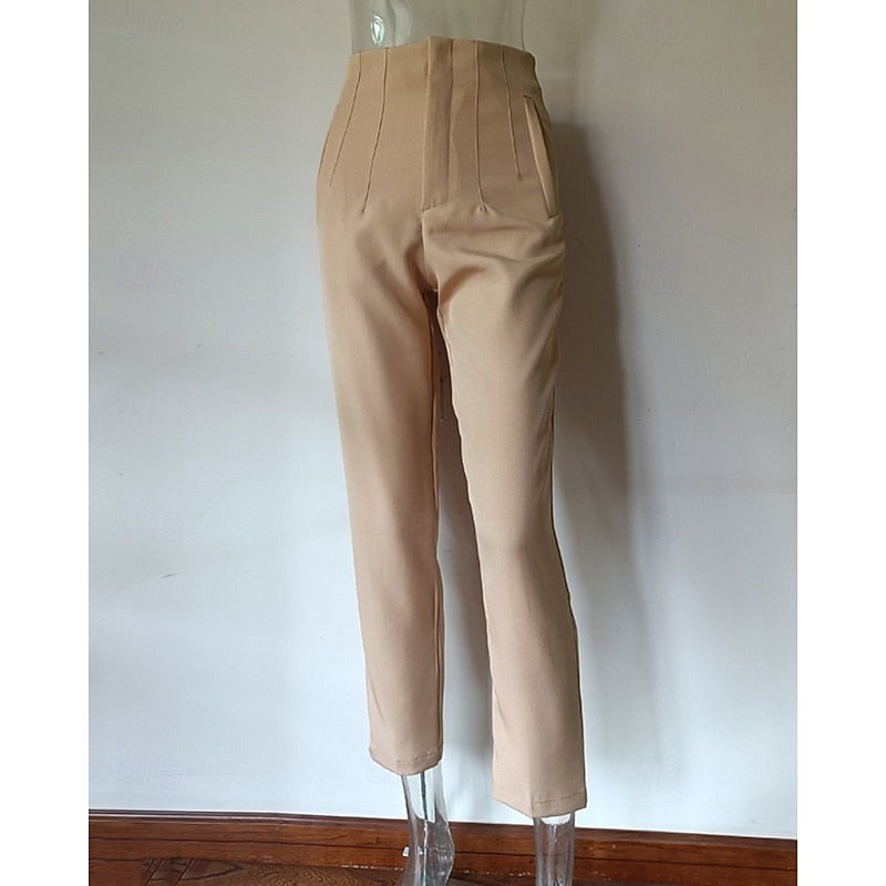Oriana — Pantaloni Donna Eleganti da Ufficio a Vita Alta con Gamba Stretta, Lina Milano