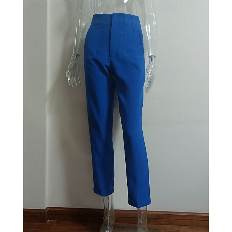 Oriana — Pantaloni Donna Eleganti da Ufficio a Vita Alta con Gamba Stretta, Lina Milano