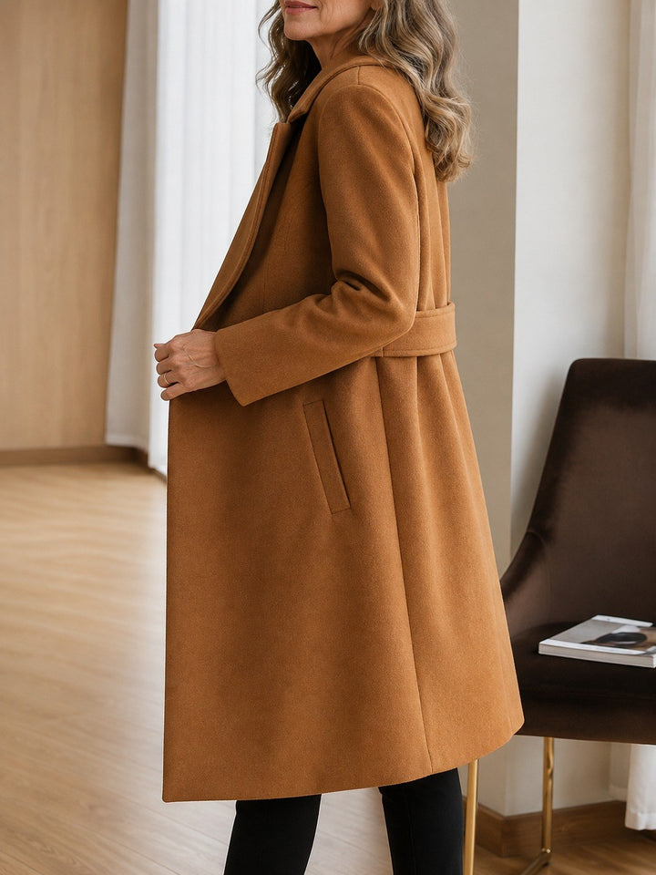 Palmira — Cappotti Lunghi Donna in Lana con Cintura in Vita, Lina Milano