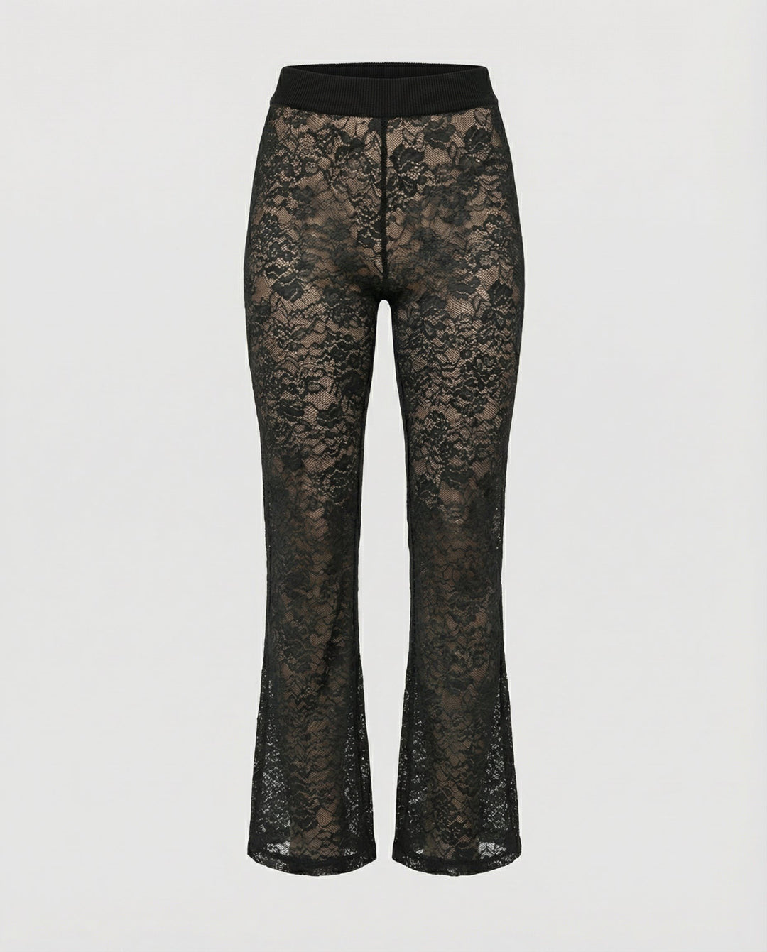 Rachele — Pantalone in Pizzo Donna Elegante a Vita Alta con Gamba Dritta, Lina Milano