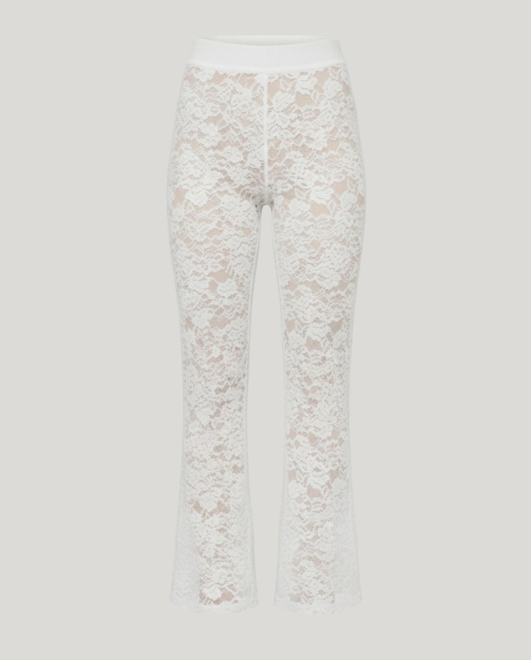 Rachele — Pantalone in Pizzo Donna Elegante a Vita Alta con Gamba Dritta, Lina Milano