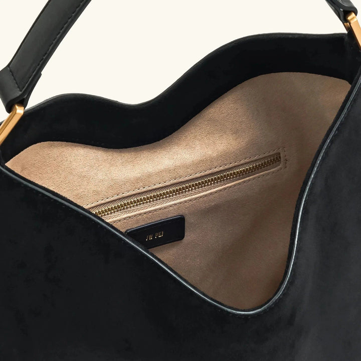 Rosa — Borse a Tracolla Donna Hobo Morbide con Nappa, Lina Milano