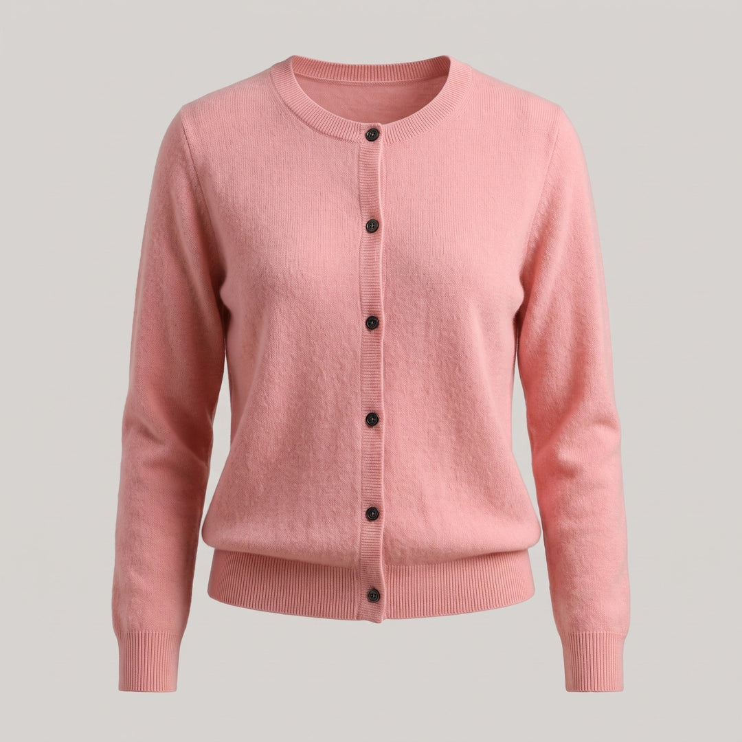 Rosalba — Maglione in Cashmere Donna Abbottonato Girocollo, Lina Milano
