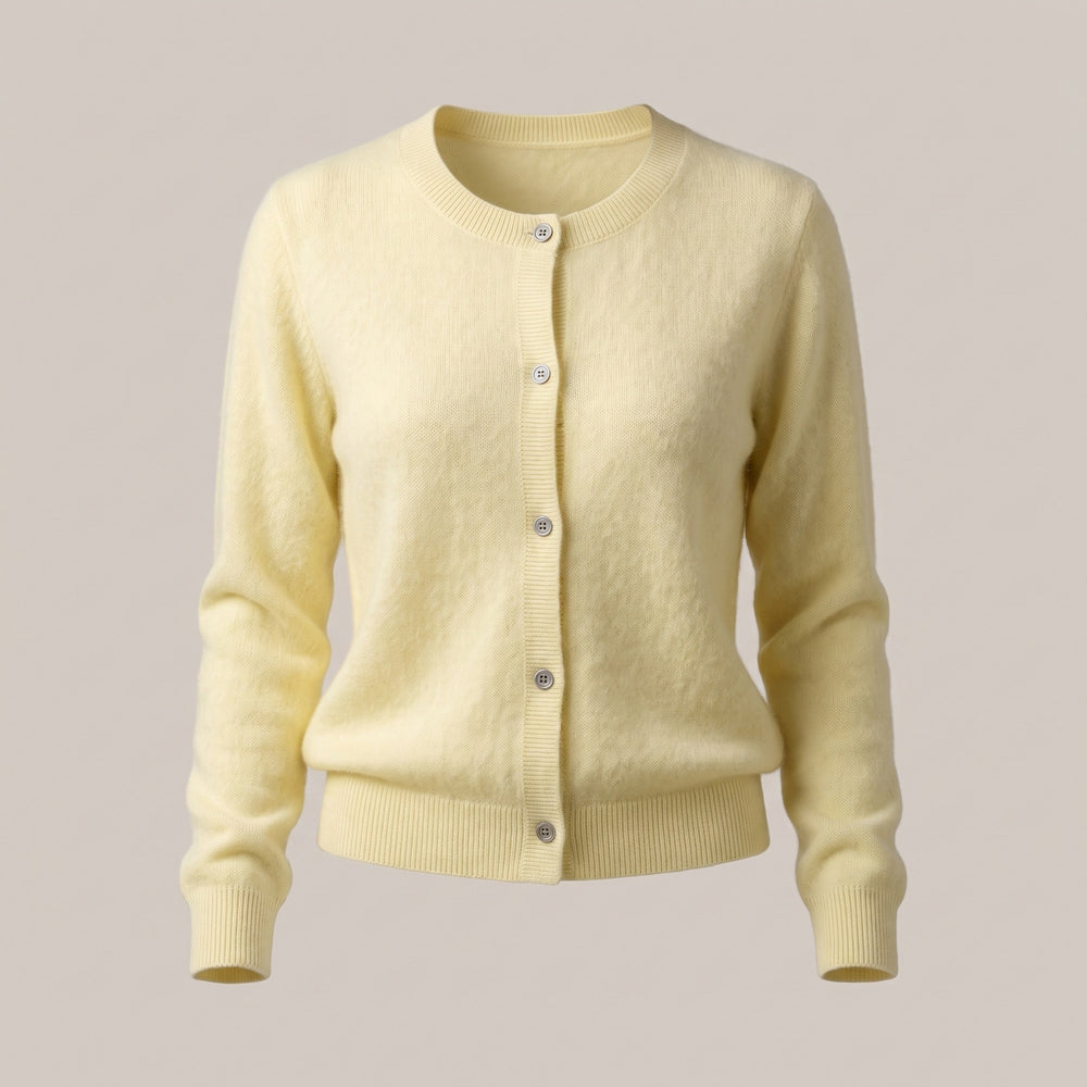 Rosalba — Maglione in Cashmere Donna Abbottonato Girocollo, Lina Milano