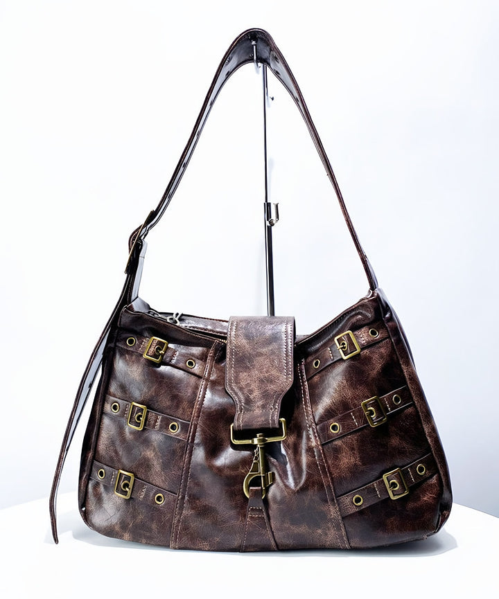Rossella — Borsa Donna in Ecopelle con Borchie e Tracolla, Lina Milano