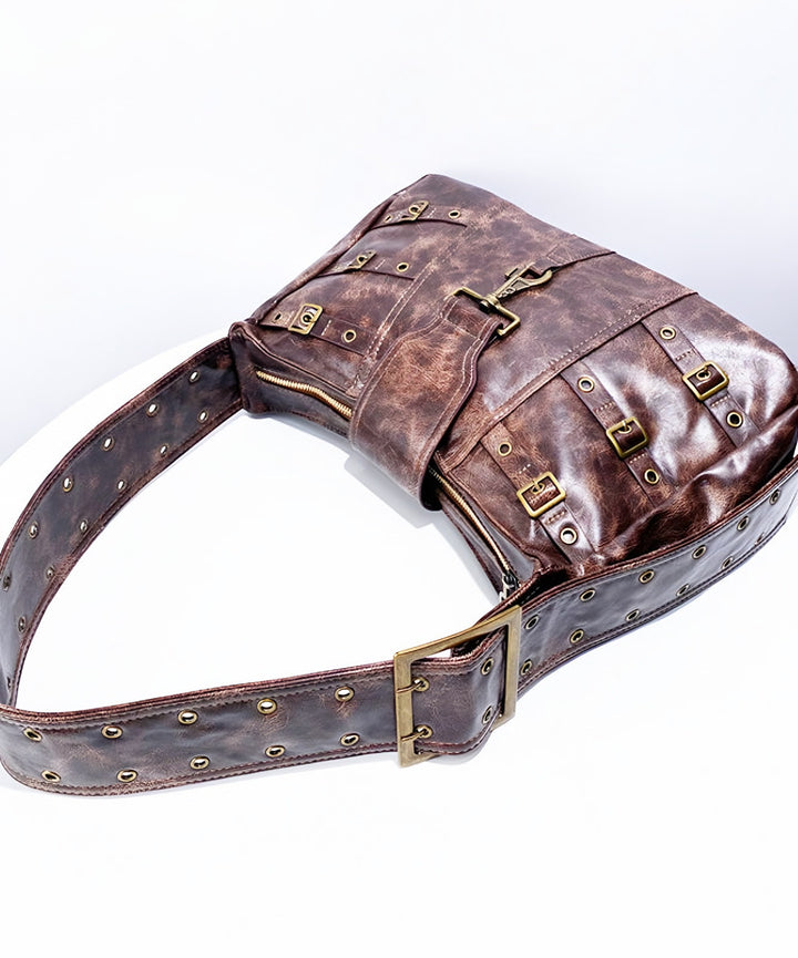 Rossella — Borsa Donna in Ecopelle con Borchie e Tracolla, Lina Milano