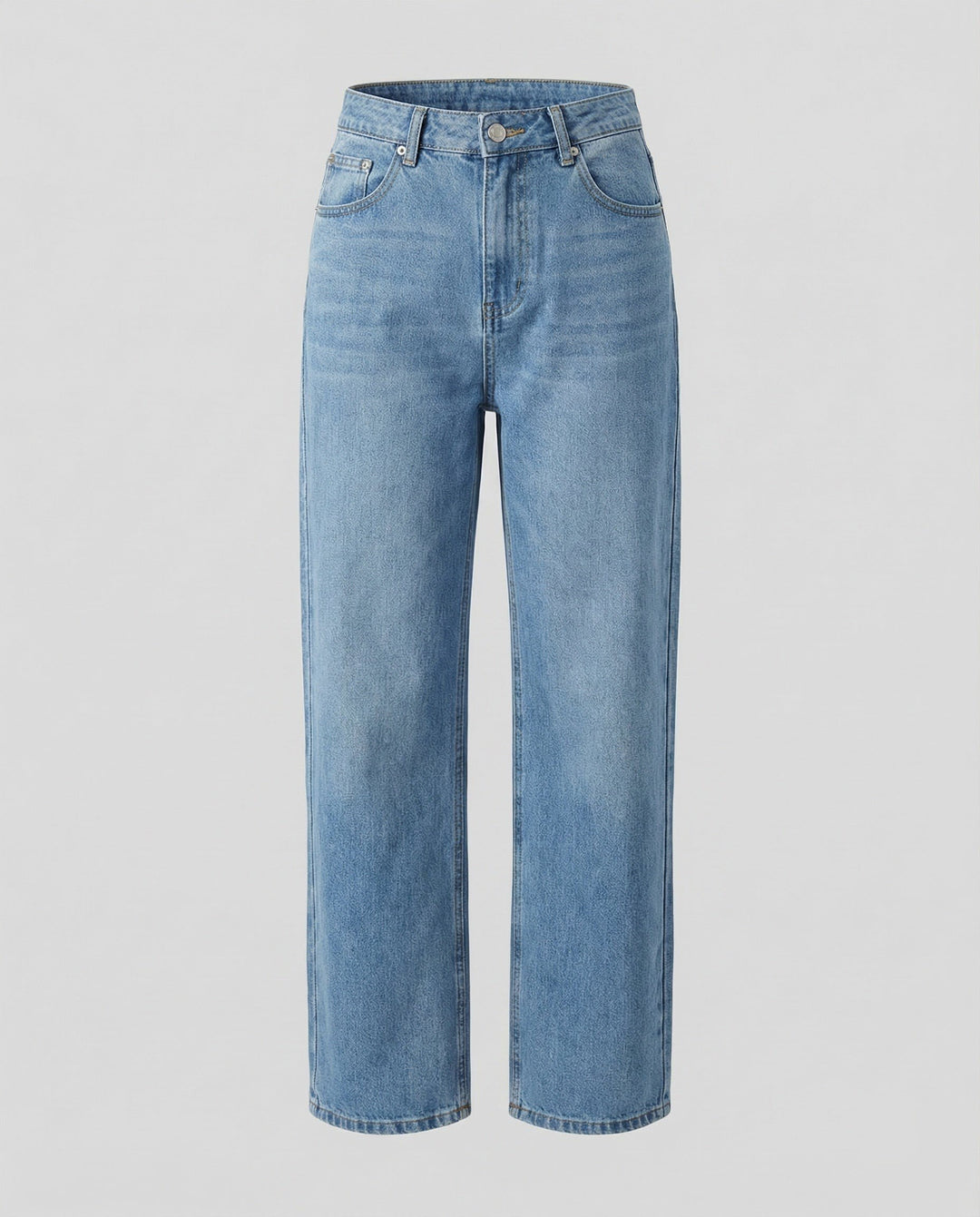 Serena — Jeans Balloon Donna Larghi Dritti con Fondo Elastico, Lina Milano