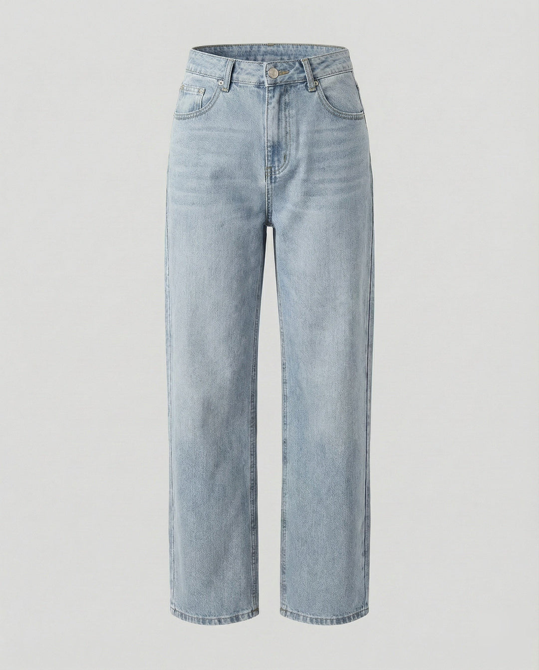 Serena — Jeans Balloon Donna Larghi Dritti con Fondo Elastico, Lina Milano