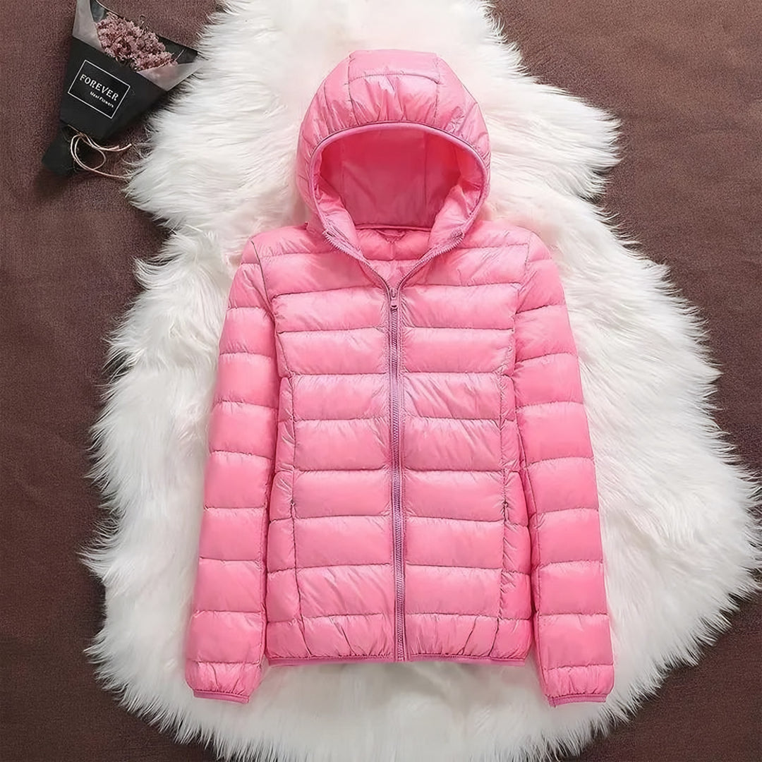 Simona — Giubbotto Donna Invernale Leggero Trapuntato con Polsini Elastici, Lina Milano