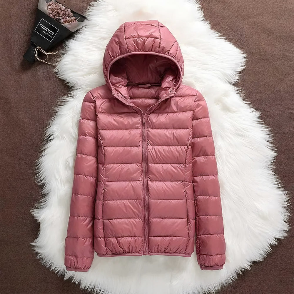 Simona — Giubbotto Donna Invernale Leggero Trapuntato con Polsini Elastici, Lina Milano