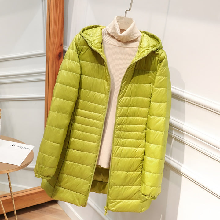 Simona — Giubbotto Donna Invernale Leggero Trapuntato con Polsini Elastici, Lina Milano