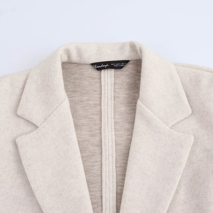 Susanna — Cappotto Donna Invernale Lungo con Revers e Un Bottone, Lina Milano